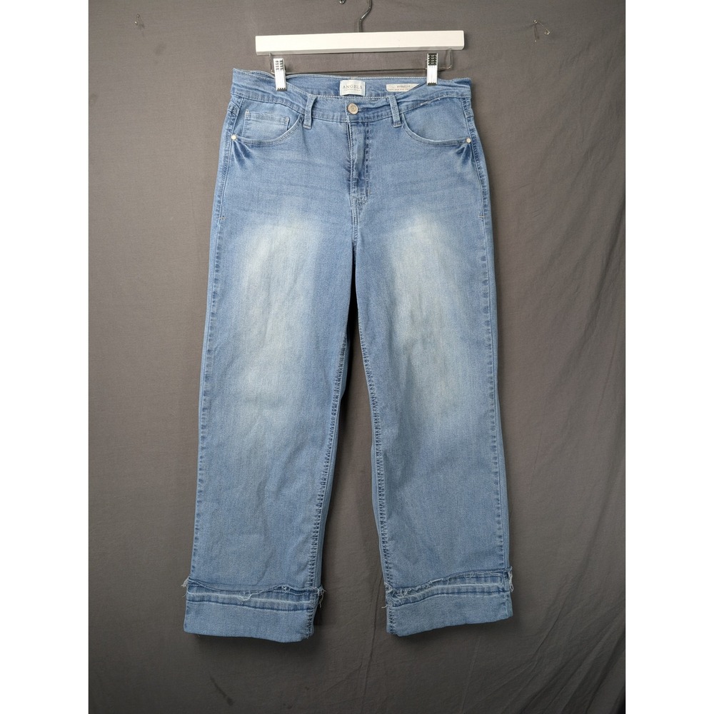 Angels Everflex Curvy High Rise Straight Crop Jeans Light Wash 10/30